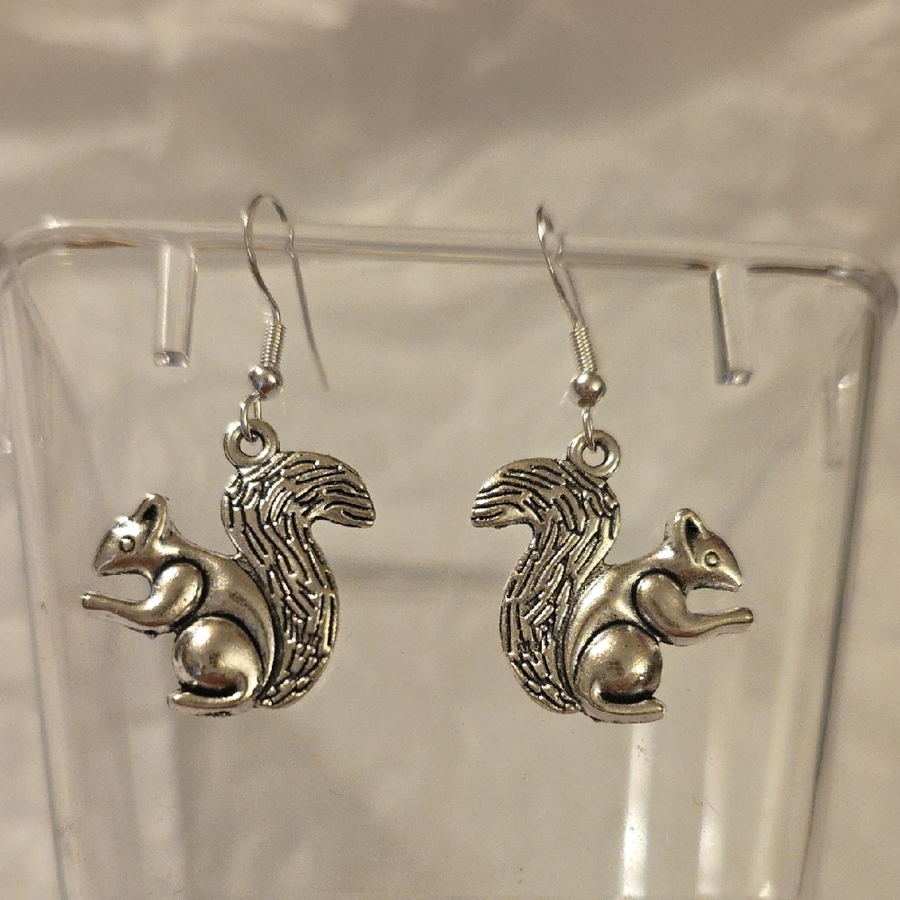 Fashion Jewelry STERLING POST Squirrel Earrings